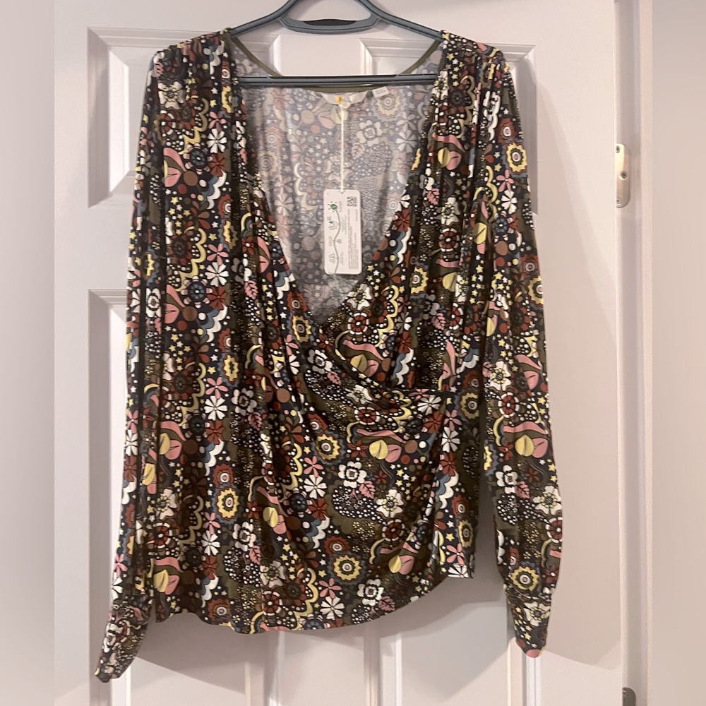Boden faux wrap top 20/22